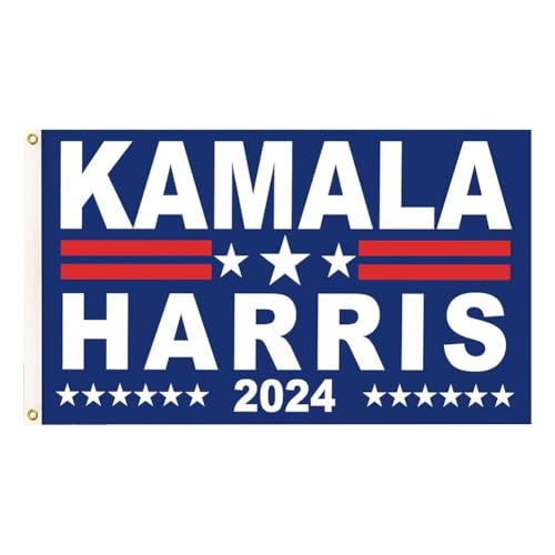 JUCHRZEY Kamala Harris 2024 Flagge Restore The Of American Flags Polyester Kamala Harris 2024 US-Präsidentschaftswahlflaggen Lebendige Farbe Indoor Outdoor Heimdekoration von JUCHRZEY