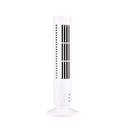 JUCHRZEY LED-Turmventilator, Mini-Vertikalklimaanlage, 2-Gang-Geschwindigkeit, keine Blattklimaanlage, tragbarer Stand-Up-Turmventilator for Wohnzimmer, Schlafzimmer von JUCHRZEY