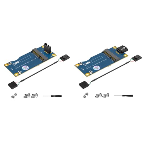 JUCHRZEY Mini-PCI-E-zu-USB-Adapter mit SIM-Kartensteckplatz for WWAN/LTE-Modul (vertikaler USB) von JUCHRZEY