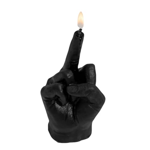 JUCHRZEY Mittelfinger-Kerze Lustige Mittelfinger Duftkerze Handgeformte Kerze flippige Raumdekoration, Schreibtisch-Skulptur, Dekoration von JUCHRZEY
