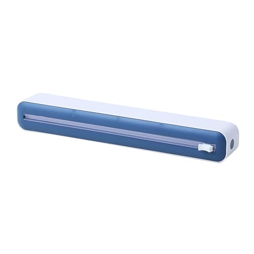 JUCHRZEY Plastikfolienspender, magnetischer Lebensmittel-Frischhaltefolienspender mit Cutter, Dose, Aluminiumfolienspender, nachfüllbares Küchenzubehör JUCHRZEY Plastikfolienspender, magnetischer Lebensmittel-Frischhaltefolienspender mit Cutter, Dose, Aluminiumfolienspender, nachfüllbares Küchenzubehör von JUCHRZEY