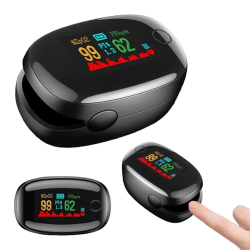 JUCHRZEY Professioneller Pulsoximeter, Finger-Oximeter mit LED-Display for präzise SpO2-Messung, unverzichtbares Blut-Sauerstoffsättigungsmonitor for jedermann JUCHRZEY Professioneller Pulsoximeter, Finger-Oximeter mit LED-Display for präzise SpO2-Messung, unverzichtbares Blut-Sauerstoffsättigungsmonitor for jedermann von JUCHRZEY