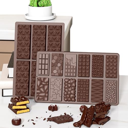 JUCHRZEY Schokoladenform Silikon Tief Schokoladentafel Form DIY Schokoladenform Extra Tief Schokolade Form for Schokolade Praline Süßigkeiten von JUCHRZEY