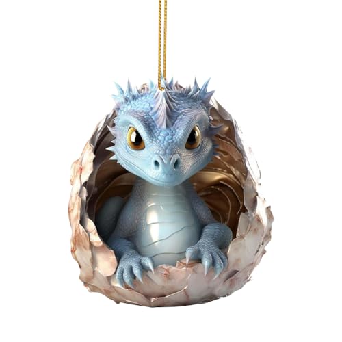 JUCHRZEY Weihnachts-Baby-Drachenbaum-Hängeornamente, niedlicher Drache-Hängeanhänger, Cartoon-Baum-Hängedekoration, Acryl for Auto-Rucksack JUCHRZEY Weihnachts-Baby-Drachenbaum-Hängeornamente, niedlicher Drache-Hängeanhänger, Cartoon-Baum-Hängedekoration, Acryl for Auto-Rucksack von JUCHRZEY