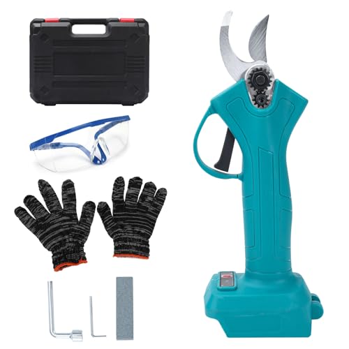 JUDANNA Akku Astschere Elektrische Gartenschere für Makita 18V, Schnurlose Akku Gartenschere 4cm Akku Strauchschere für Beschneiden von Bäumen und Obstbäumen von JUDANNA