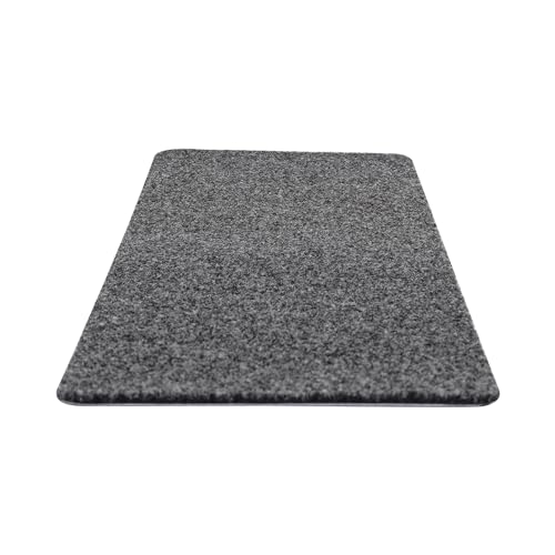 JUDEMII 15er Set Stufenmatten 20 cm X 76 cm, Stufenmatten Treppenstufen Matten Treppenteppich Selbstklebend Treppenmatten Rechteckig Teppich, Ideal für Kinder, Senioren und Haustiere, Dunkelgrau von JUDEMII