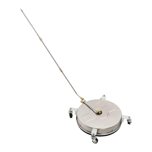 JUDEMII 2-in-1-Oberflächenreiniger Profi Flächenreiniger 4000PSI 42 cm Mobiler Pflastersteine Reinigen Maschine Edelstahl Hochdruckreiniger mit Verlängerungsstab für Häusern Autowaschanlagen Booten von JUDEMII