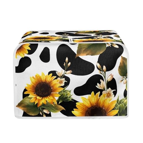 JUDENTIDOS Sunflower Cow Toaster Covers Bread Oven Protector Cover 2 Slice Toaster Accessories Washable Covers Dustproof Bread Maker Toaster Covers JUDENTIDOS Sunflower Cow Toaster Covers Bread Oven Protector Cover 2 Slice Toaster Accessories Washable Covers Dustproof Bread Maker Toaster Covers von JUDENTIDOS