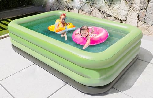 Aufblasbares Schwimmbad 102in*65in*27.5in Aufblasbares Schwimmbad Für Erwachsene, Kinder Und Familien über 3 Jahre Alt, Hinterhof Kinderpools (2,6 Meter) von JUDEWY