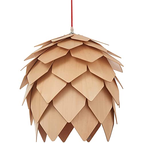 JUDU Moderne Kreative Kunst Eichenholz Pinecone DIY Puzzle Pendelleuchte Kronleuchte Hängende Holzlampen Speisesaal Restaurant Küche Bar Retro Fixes Luminaire Dia25/40/60CM (DIA M40cm) von JUDU