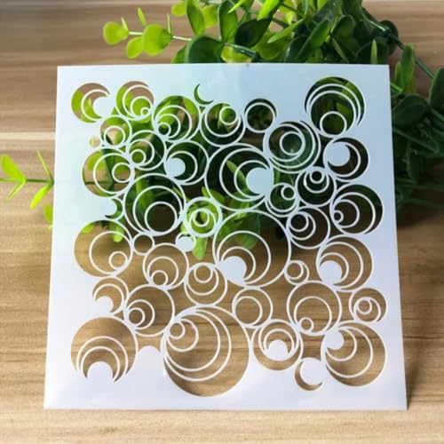 Zeichenschablonen, 13 x 13 cm, Blume, wiederverwendbar, Kunststoffschablonen-Set zum Malen auf Holz, Wand, Stoff, Stein, Leinwand, Möbel, Heimdekoration, Muster A Zeichenschablonen, 13 x 13 cm, Blume, wiederverwendbar, Kunststoffschablonen-Set zum Malen auf Holz, Wand, Stoff, Stein, Leinwand, Möbel, Heimdekoration, Muster A von JUDUOYANXIAN