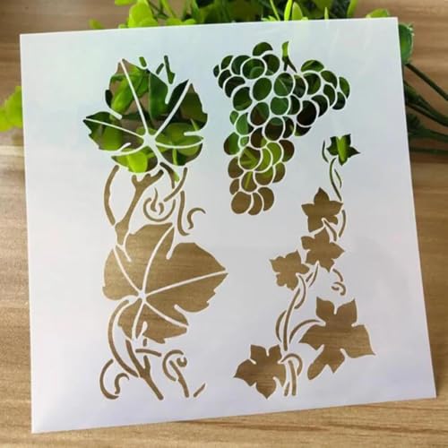 Zeichenschablonen, 13 x 13 cm, Blume, wiederverwendbar, Kunststoffschablonen-Set zum Malen auf Holz, Wand, Stoff, Stein, Leinwand, Möbel, Heimdekoration, Stil 10 Zeichenschablonen, 13 x 13 cm, Blume, wiederverwendbar, Kunststoffschablonen-Set zum Malen auf Holz, Wand, Stoff, Stein, Leinwand, Möbel, Heimdekoration, Stil 10 von JUDUOYANXIAN
