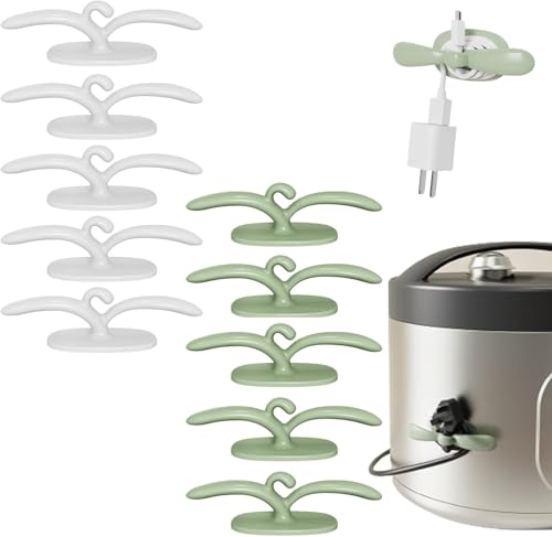 JUFKGBAR Selbstklebender Kabelhalter für Geräte, Kabel-Organizer für Küchengeräte, Kabel-Organizer, Küchenhelfer-Zubehör, Schluss mit Kabelsalat von JUFKGBAR