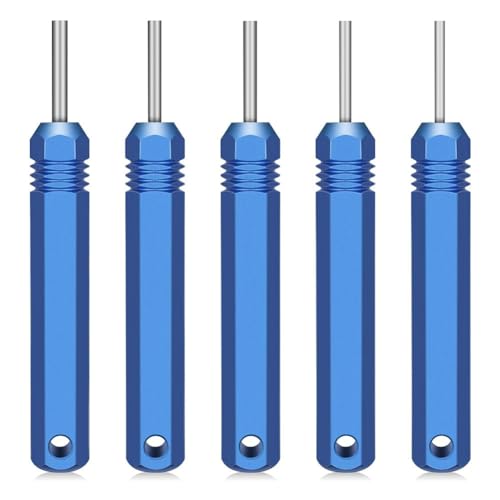 JUFUM 5 x Buchsen-Kontaktverbinder, Stiftkontaktverbinder, männlich und weiblich, Rohr-Typ, Stiftausdreher von JUFUM