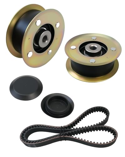 Vorinstallierte Lager 131-4509 131-4529 Rasenmäher-Riemenscheibe und 120-3335 Riemen-Set, kompatibel mit Toro 76,2 cm Deck TimeMaster Exmark Rasenmäher 21199 20199 20200 20975, Riemenscheibe Ersatz Vorinstallierte Lager 131-4509 131-4529 Rasenmäher-Riemenscheibe und 120-3335 Riemen-Set, kompatibel mit Toro 76,2 cm Deck TimeMaster Exmark Rasenmäher 21199 20199 20200 20975, Riemenscheibe Ersatz von JUFWKO