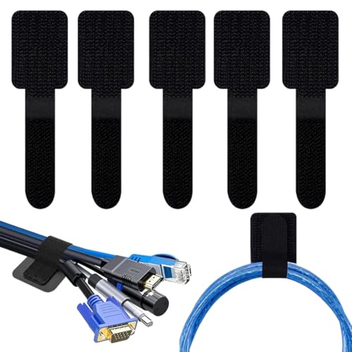 JUGUTA 50 Stück Kabelmanagement Schreibtisch, Kabelbinder Selbstklebend Klettband Kabel Organizer Schreibtisch Kabelhalter Kabelklemmen Kabelclips Kabelbefestigung Für Tv, Lichterkette, Small(S JUGUTA 50 Stück Kabelmanagement Schreibtisch, Kabelbinder Selbstklebend Klettband Kabel Organizer Schreibtisch Kabelhalter Kabelklemmen Kabelclips Kabelbefestigung Für Tv, Lichterkette, Small(S von JUGUTA