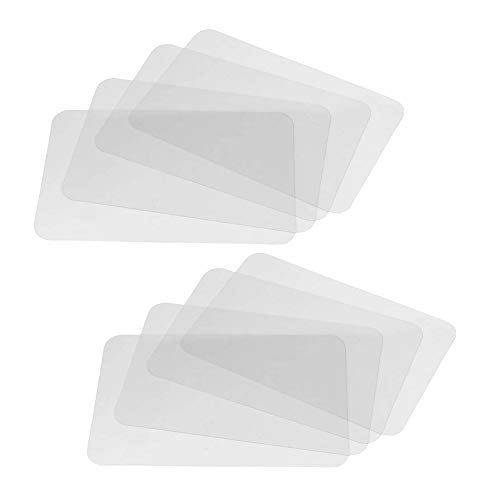 Tischsets Abwaschbar,8 pcs Transparente Kunststoff Platzdeckchen Waschbare Untersetzer Platzset Kinder Tischmatte für Küchen-Esstisch und Kühlschrank Tischsets Abwaschbar,8 pcs Transparente Kunststoff Platzdeckchen Waschbare Untersetzer Platzset Kinder Tischmatte für Küchen-Esstisch und Kühlschrank von JUHONNZ