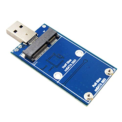 JUJIAN MSATA auf USB 3.0 Hirtdisk-Gehäuse MSATA USB Adapter Externer Solid State Disk Adapter unterstützt 30X30 50X30 MSATA SSD von JUJIAN