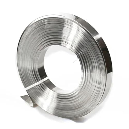 1 Stück 304ss Folienstreifen – dünne Platte, 8 mm Breite, 10 m Länge, 0,05 mm/0,2 mm/0,3 mmT – hochpräzises und langlebiges Material(0.2x8mmx10m) von JUJUJ