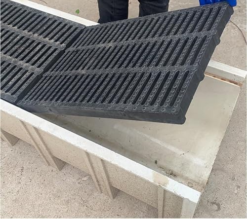 1 Stück Hochleistungs-Abflussgitter aus Polymer-Kunststoff for Garten und Terrasse im Freien – Schnelles Entwässerungssystem mit hoher Tragkraft(L 40cm X W50cm X H4cm) von JUJUJ