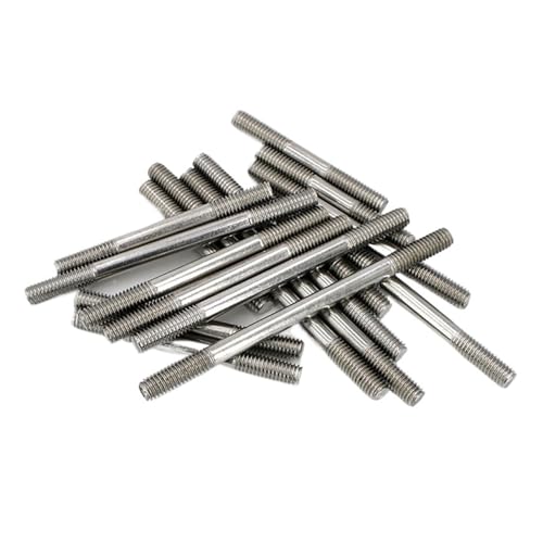 1 Stück doppelseitige Gewindestange aus Edelstahl 304 A2 – M10 M12 M16 kopflose Stehbolzen for den Einsatz in der Industrie und im Lebensmittelbereich(M10 100mm) von JUJUJ