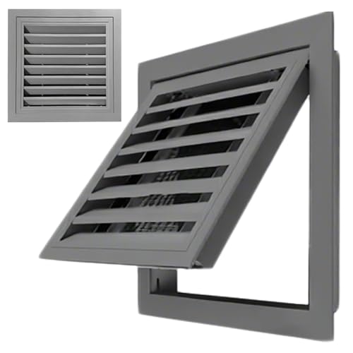 1 Stück langlebige Aluminium-Zugangsplatte mit Filtergitter – for Gasentlüftungsöffnungen, Inspektionsluke, wasserdichtes und korrosionsfreies Gerät(Gray,19.7x23.6in) von JUJUJ