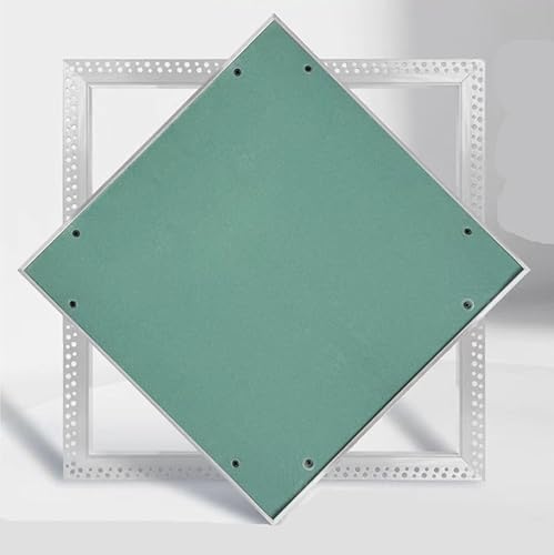1 Stück vorinstallierte, versenkte Zugangsklappe for Trockenbauwände – 10 x 10 herunterklappbare Gipskartontür mit Aluminiumrahmen(250x250mm) von JUJUJ