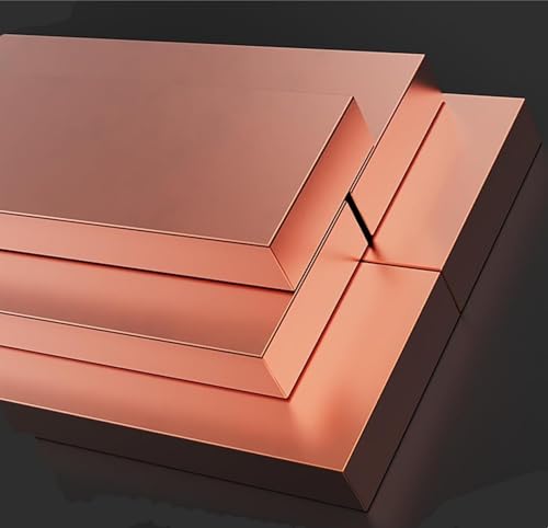 Flachschiene aus 99,9% reinem Kupfer – Sammelschiene mit hoher Leitfähigkeit for Industrie- und Heimwerkerprojekte (0,5–25 mm dick x 500 mm lang)(0.8mmx20mm) von JUJUJ