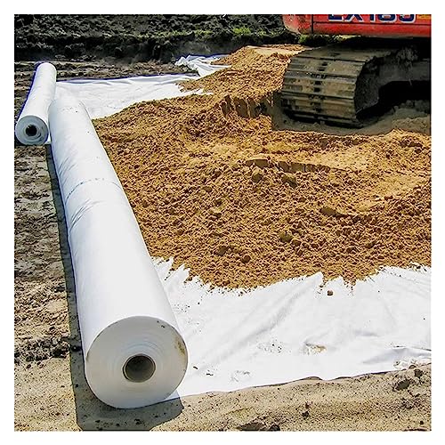 JUJUJ 1 Stück 7 oz Vlies-Geotextilgewebe for Sickergräben und Landschaftsbau – Lösung zur Bodenstabilisierung (1,0–1,9 m breit)(1.5mx45m/4.9ftx147.6ft WxL) von JUJUJ