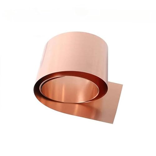 Kupferfolienrolle – 1 Meter Länge, 100 mm Breite, 99,99% reines Kupfer for wissenschaftliche Forschung und Experimente(0.08mm thick) von JUJUJ