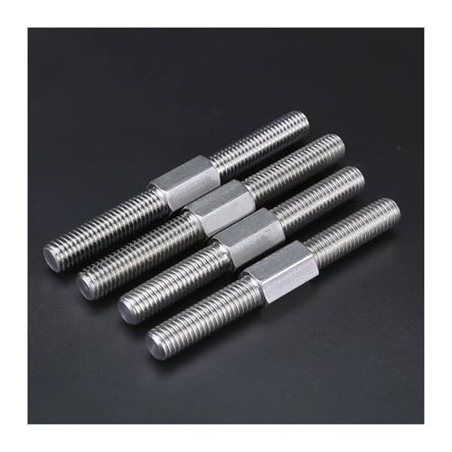 M10 Doppelendige Gewindestange - Links- und Rechtsgewinde, Stehbolzen aus Edelstahl 304 for den industriellen Einsatz(M10x100mm 1pcs) von JUJUJ
