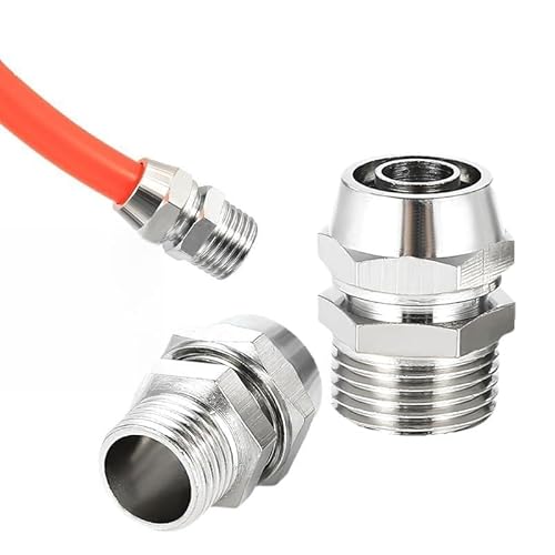 Pneumatischer Schnellverbinder 1/81/2 & M5-M16 Gewinde for 6-16mm AD Schlauch 1 Stk(Od 12mm,1/4") von JUJUJ