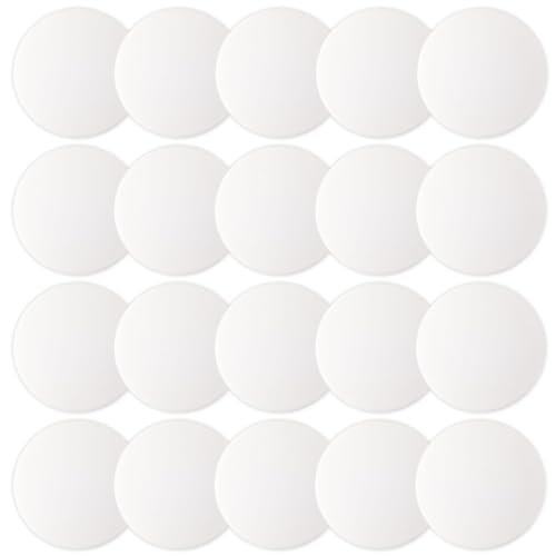 JULBEAR Selbstklebend Türstopper Wand, 20 Stück Türstopper Klinke 50mm Set, Saugfähiges Silikon Türklinkenpuffer zum Stoßschutz Gegen Türanschlag für Wand von JULBEAR