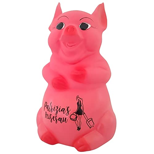 Sparschwein groß XXL aus Keramik Personalisierte mit Namen ohne öffnung für Mädchen und Jungen für Kinder und Erwachsene Kindersparschwein Spardose handgemalt (Rosa) von JULIETTE