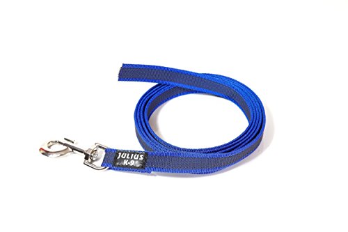 IDC Color & Gray gumierte Leine, 20 mm x 2 m ohne Schlaufe, Blau-Grau von JULIUS K-9