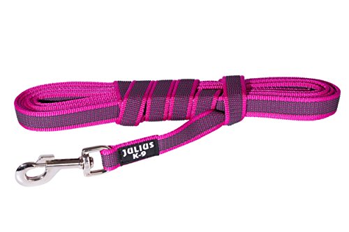 IDC Color & Gray gumierte Leine, 20 mm x 3 m ohne Schlaufe, Pink-Grau von JULIUS K-9