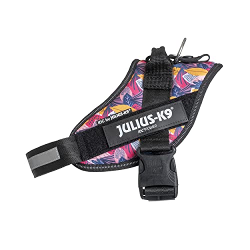 IDC Powergeschirr, M, Leaf 2 - Reflektierendes Hundegeschirr mit Logo-Feld, verstellbar, atmungsaktiv, Bewegungsfreiheit, Oeko-TEX Zertifiziert, für kleine, mittlere & große Hunde von JULIUS K-9