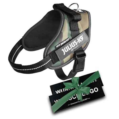JULIUS K-9 IDC Powergeschirre Camouflage mit individuelle Klettaufschriften Bundle optionale Größe, 16IDC+CUSTOMP-C, Kleine, mittelgroße, und große Hunde JULIUS K-9 IDC Powergeschirre Camouflage mit individuelle Klettaufschriften Bundle optionale Größe, 16IDC+CUSTOMP-C, Kleine, mittelgroße, und große Hunde von JULIUS K-9