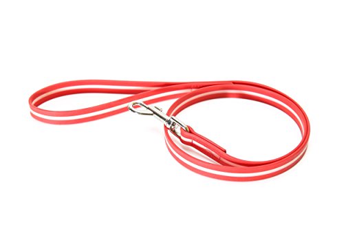 Julius-K9, 216IDC-L-R-2S, IDC Lumino Leine phosphoreszierend, 19mm*2 m, mit Schlaufe, Rot von JULIUS K-9