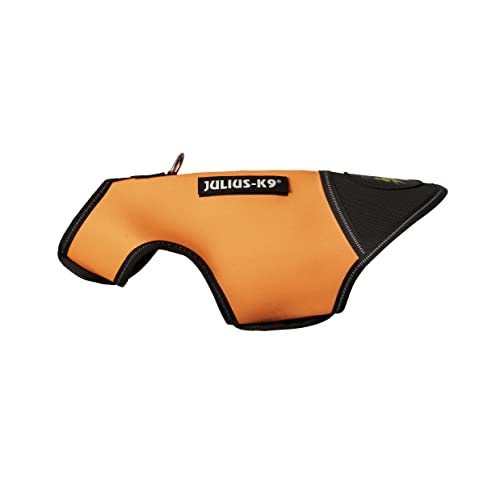 Julius-K9, IDC Neoprene Hundekleidung, Size: Baby 2, Schwarz und UV Orange von JULIUS K-9