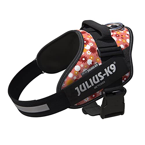 Julius-K9, IDC Powergeschirr, Größe: L/1, Pink mit kleinen Blumen von JULIUS K-9