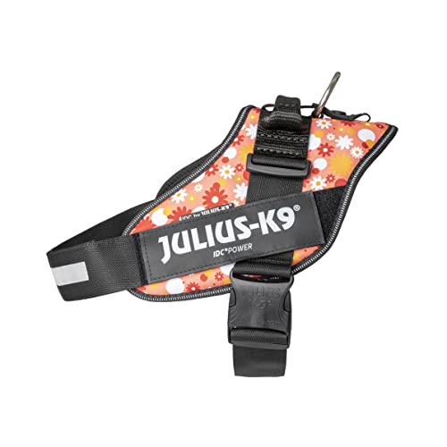 Julius-K9, IDC Powergeschirr, Größe: XL/2, Pink mit kleinen Blumen von JULIUS K-9