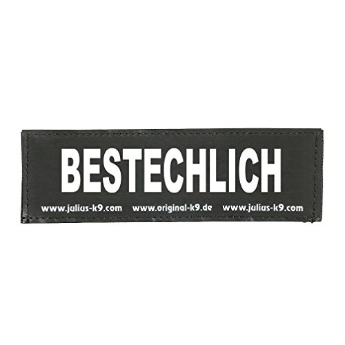 Julius-K9 162LR-BB1-29076 Klettaufschrift, BESTECHLICH, baby, schwarz von JULIUS K-9