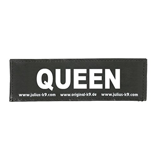 Julius-K9 162LR-G-33769 Klettaufschrift, QUEEN, schwarz von JULIUS K-9