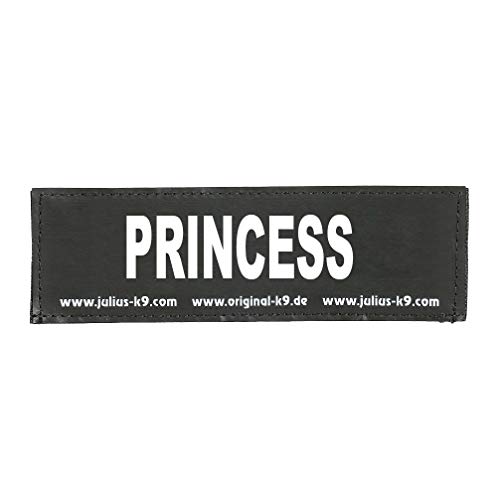 Julius-K9 162LR-G-38047 Klettaufschrift, PRINCESS, schwarz von JULIUS K-9