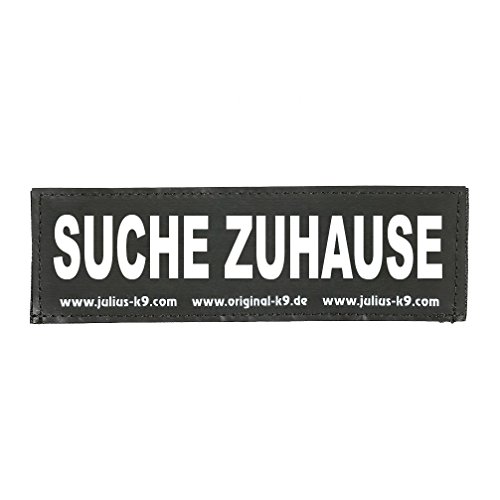 Klettaufschrift, SUCHE ZUHAUSE, klein, Schwarz von JULIUS K-9