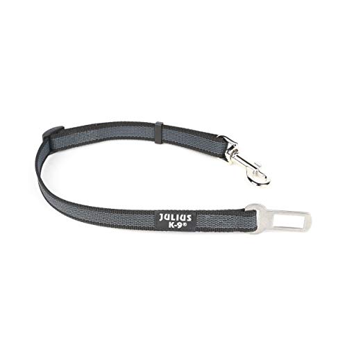 Julius-K9 16SGA-P-1 Color & Gray Sicherheitsgurt Adapter für Hunde, Größe: 1, schwarz-grau von JULIUS K-9