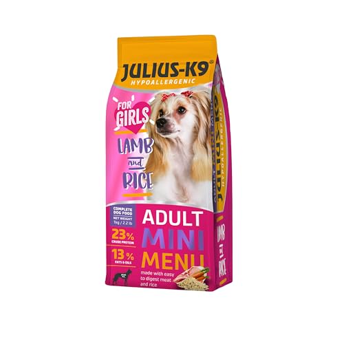 Julius-K9 Adult Hypoallergenes Trockenfutter für Hunde mit Lamm und Reis 1 kg – Ausgewogene Vollnahrung für Erwachsene Hündinnen, Ohne Huhn, Haut und Fell, Für kleine und mittelgroße Hunde Julius-K9 Adult Hypoallergenes Trockenfutter für Hunde mit Lamm und Reis 1 kg – Ausgewogene Vollnahrung für Erwachsene Hündinnen, Ohne Huhn, Haut und Fell, Für kleine und mittelgroße Hunde von JULIUS K-9