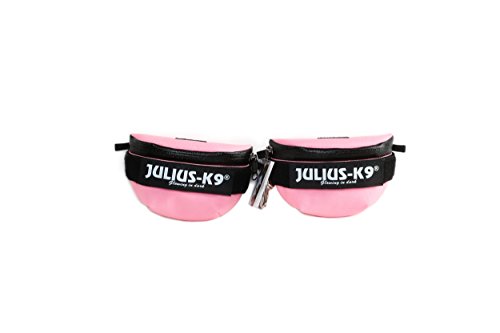 Julius-K9 IDC Universal Seitentaschen, ein Paar, für Geschirr, Größe: Baby 2 - Mini, pink von JULIUS K-9
