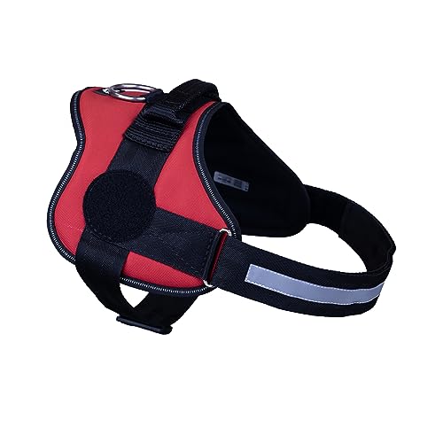 JULIUS K-9 K9 Powergeschirr mit 7 cm rundem Klettfläche, Größe: L/1, Rot JULIUS K-9 K9 Powergeschirr mit 7 cm rundem Klettfläche, Größe: L/1, Rot von JULIUS K-9